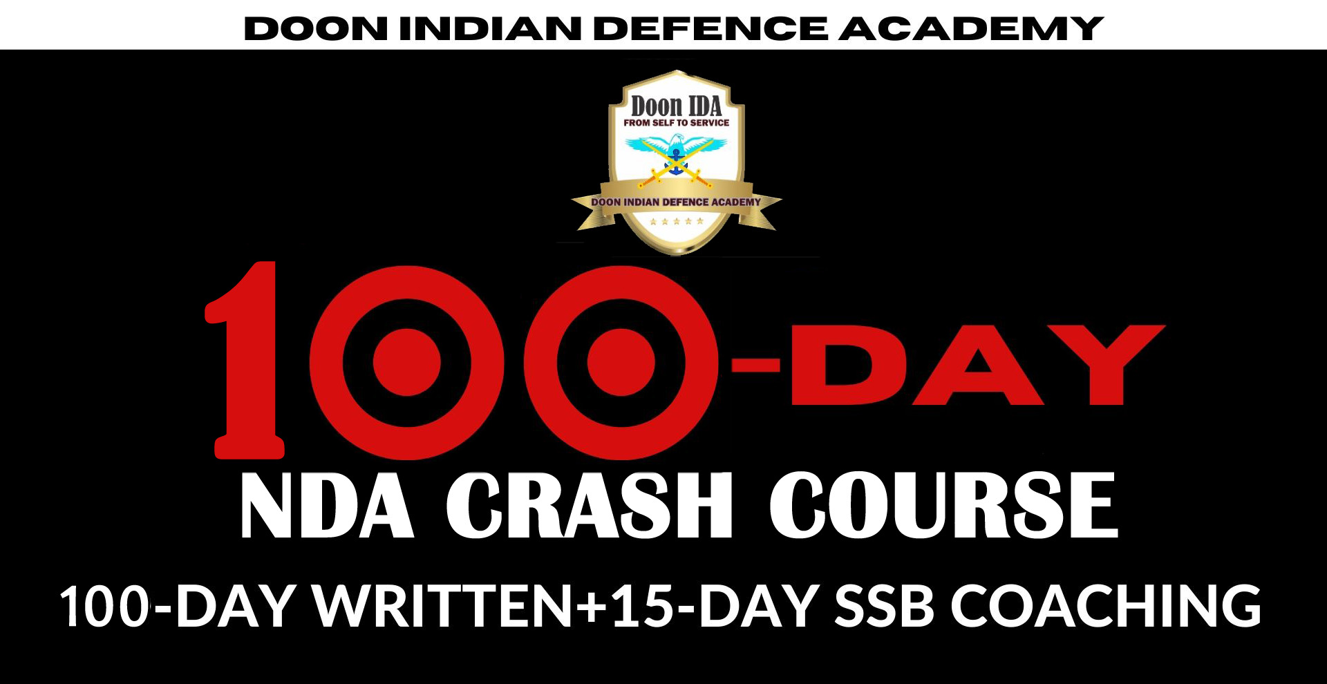 100-DAY NDA Crash course for NDA-2021 Exams
